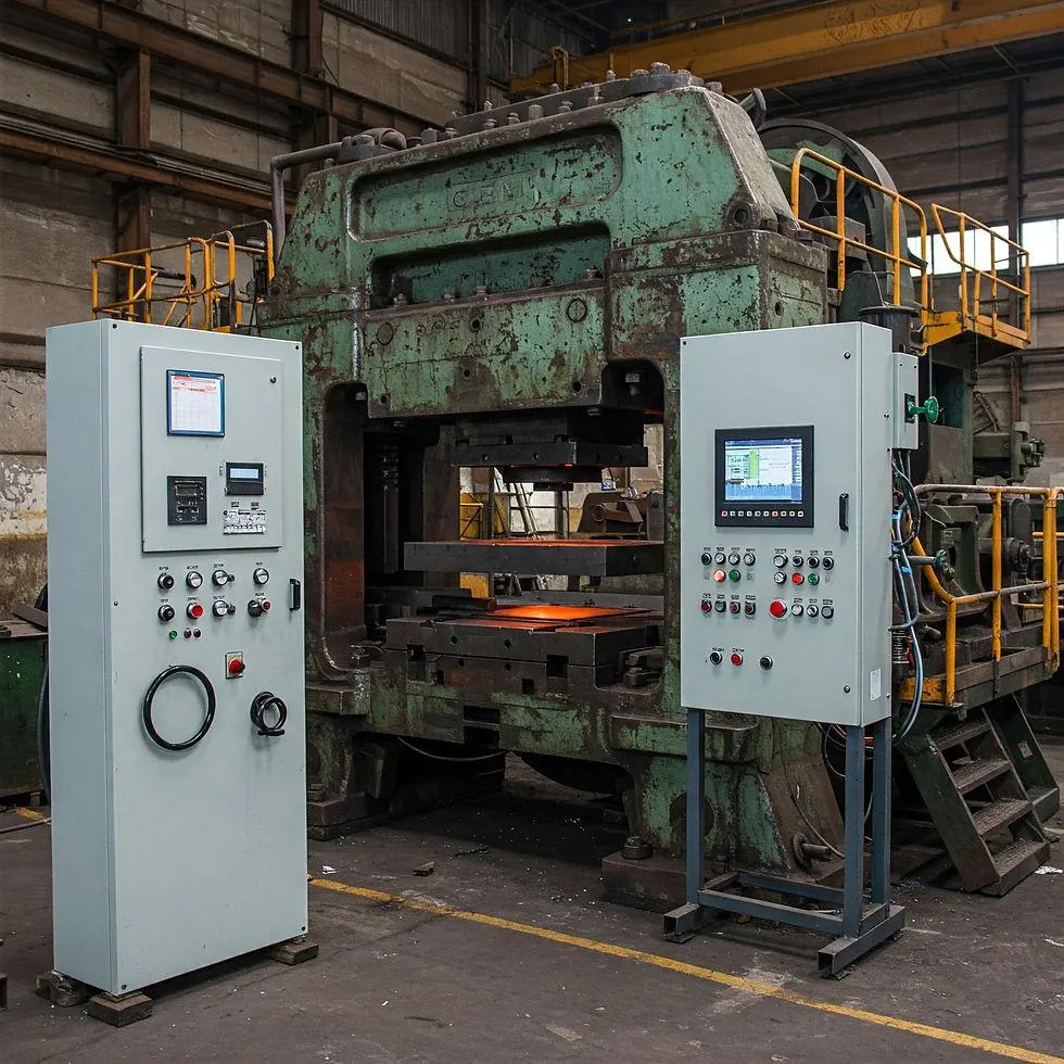 Aging industrial press
